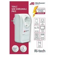Mutlusan Tekli Şok Koruma Priz