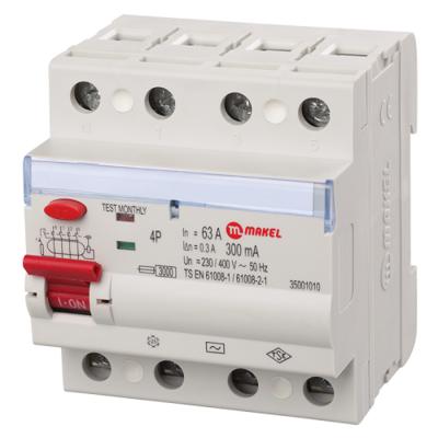 Makel 4X50A 300Ma Kaçak Akım Koruma Şalteri 35001009