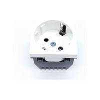 45x45 Çocuk Korumalı Topraklı Priz Çekirdeği 45 Derece Beyaz 5 Adet Mutlusan