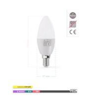 Ack 5 Watt E-14 İnce Duy 3000K Gunışığı Buji Led Ampul 