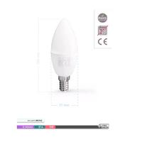 Ack 5 Watt E-14 İnce Duy 6500K Beyaz Buji Led Ampul 