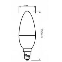 Ack 7 Watt E-14 İnce Duy 3000K Gunışığı Buji Led Ampul 