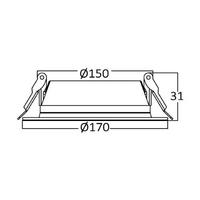 Braytron Backlight Led Panel 15W 6500K Beyaz Işık SBP12-01530