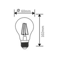 Braytron Led Şeffaf Ampul Rustik 7W Sarı Işık Ba38-00723