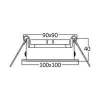 Braytron Tekli Sıva Altı Siyah Spot BH03-05021
