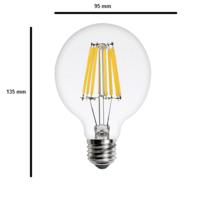 Cata 6 Watt Flament Led Ampul G95 Glop Şeffaf Gunışığı CT-4354