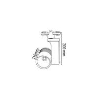 Forlife 25W Led Ray Spot Siyah Kasa Beyaz Işık FL-2232S