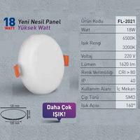 Forlife Yeni Nesil Led Panel 18 W 3000K Gunışığı Işık FL-2021-G