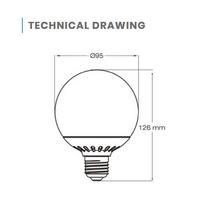 Braytron 14 W 6500K Beyaz Işık LED Glop Ampul BA33-01420