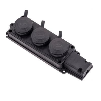 Kauçuk Üçlü Grup Priz 220V 16 A Konza