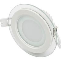 Lamptıme 6 W Camlı LED Panel Yuvarlak Beyaz Gövde Beyaz Işık 260604