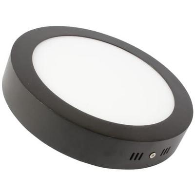 Lamptime Sıva Üstü Led Spot 20W Siyah Yuvarlak 3000K 263311