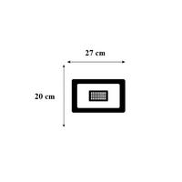 Led Projektör 100 Watt Slim Kasa 220V 6500K Beyaz Işık Zmr