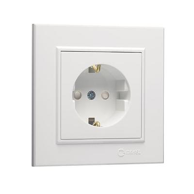 Makel Karea Çocuk Korumalı Topraklı Priz Beyaz Modül+Kapak+Çerçeve