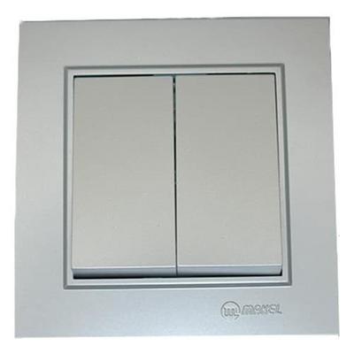 Makel Karea Komütatör Gümüş Modül+Kapak+Çerçeve