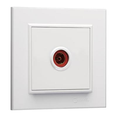 Makel Karea Tv Priz Beyaz Modül+Kapak+Çerçeve