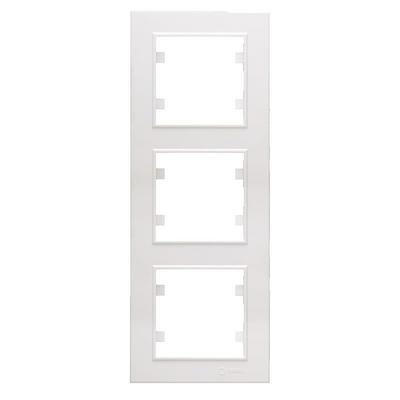 Makel Karea Üçlü Dikey Çerçeve Beyaz