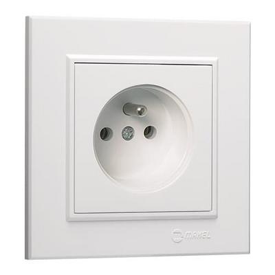 Makel Karea Ups Priz Beyaz Modül+Kapak+Çerçeve