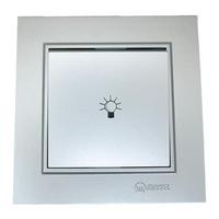 Makel Karea Zil Anahtarı Gümüş Modül+Kapak+Çerçeve