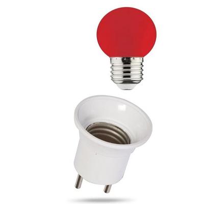 Makel Kırmızı 1 Watt LED Gece Lambası Ampulü+ Duylu Fiş