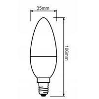 Osram 4.9 Watt E-14 İnce Duy 6500 Kelvın Buji Led Ampul 10 Adet