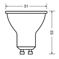 Osram GU10 Duylu 5W Led Ampul 2700 Kelvin Sarı Işık 4058075198586