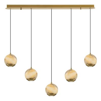 Özcan Aydınlatma 3108-5AS Ermis 5'li Sıralı Sarkıt Eskitme