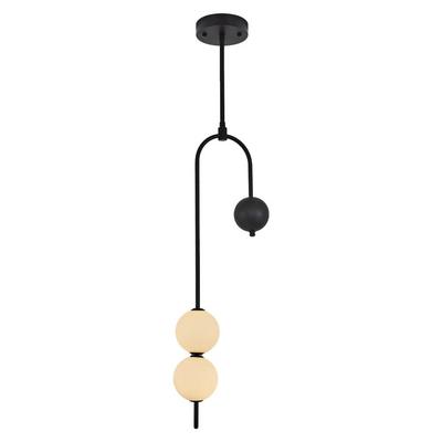 Özcan Aydınlatma 3121-3A Stell 2 Cam 1 Metal Sarkıt Siyah