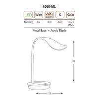 Özcan Aydınlatma 4060-Ml-19 Masa Lambası Siyah