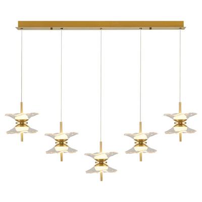 Özcan Aydınlatma 4113-5As Fona 5 Li Sıralı Sarkıt Gold