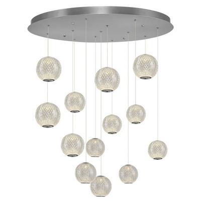 Özcan Aydınlatma 4134-13A-02 13'Lü Merkür Sarkıt Avize Krom