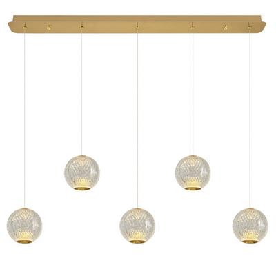 Özcan Aydınlatma 4134-5As-03 5'Li Merkür Sıralı Sarkıt Avize Sarı