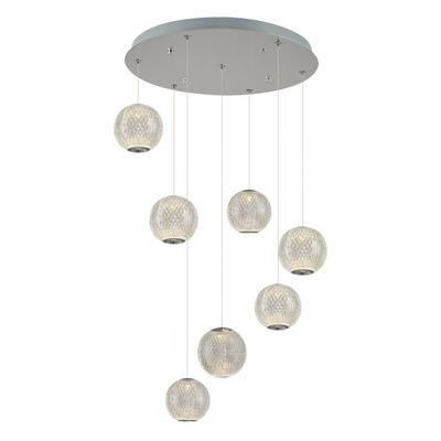 Özcan Aydınlatma 4134-7A-02 7'Li Merkür Sarkıt Avize Krom