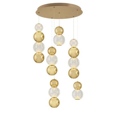 Özcan Aydınlatma 4136-6A-03 6'Lı Güneş Sarkıt Avize Sarı