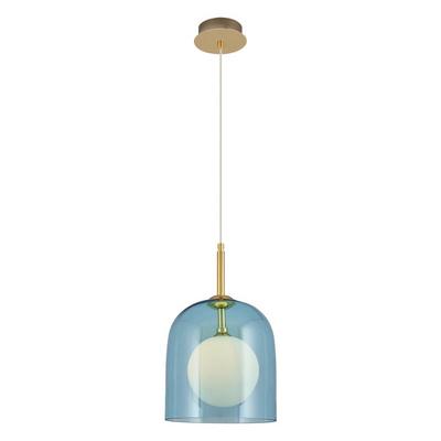 Özcan Aydınlatma 4738-1a-05 Supa Tekli Kısa Cam Sarkıt Mavi