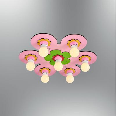 Özcan Aydınlatma 4802-3 Çiçek Pembe Armatür Çocuk Odası