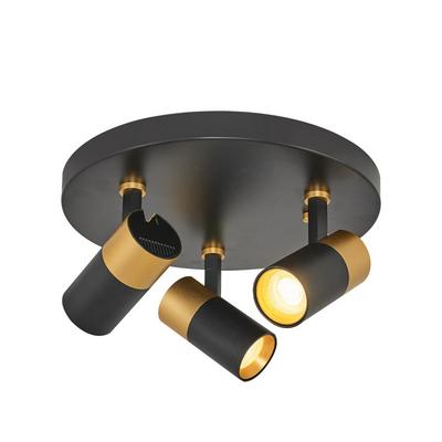 Özcan Aydınlatma 5043-3Y-19 3 Lü Armatür Spot Siyah