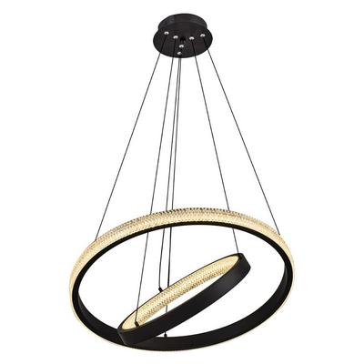 Özcan Aydınlatma 5698-2-19 2 Li Sarkıt Avize Siyah