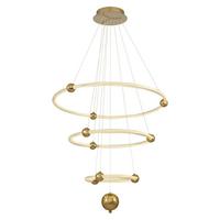 Özcan Aydınlatma 5702-70A Ropes 70Cm Çember-3 Katlı Sarkıt Gold