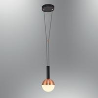Özcan Aydınlatma 6231-1A Tekli Sarkıt Siyah / Rose Gold