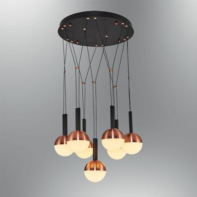 Özcan Aydınlatma 6231-7A 7 Li Sarkıt Siyah / Rose Gold