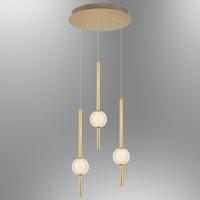 Özcan Aydınlatma Pearl 3'lü Sarkıt Avize Sarı 4133-3A-03