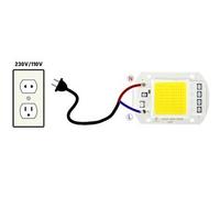 Projektör 50 Watt Led Çip Cob Gunışığı Işık 220 Volt Ac