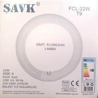 Şavk 22W Simit Floresan G10Q 22W/865