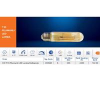 Şavk Led Rustik Flamanlı Uzun Ampül 6W E27 500560