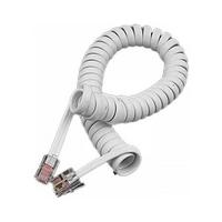 Telefon Ahize Spiral Beyaz Kordon Kablosu
