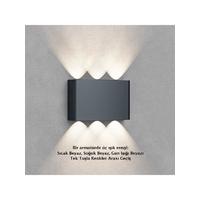 Braytron 3 Renk Modlu iç-dış Mekan LED Duvar Armatürü 3cct BG38-03382 Haiti Aplik