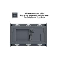 Braytron 3 Renk Modlu iç-dış Mekan LED Duvar Armatürü 3cct BG38-03382 Haiti Aplik