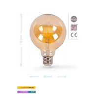 Braytron Led Rustik Flamanlı Ampül 6W G95 E27 - BB47-00620