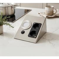 Cata CT 5109 Saten Kasa 5W Çift Prizli Tezgah Aydınlatma Beyaz Işık 6400K 